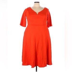 City Chic Orange Dress 18